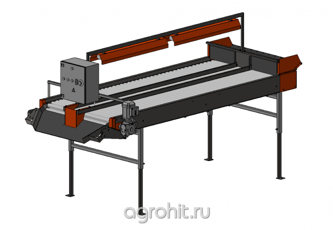 Роликовый инспекционный стол с крючковой цепью РИ-3К Воронеж - изображение 1